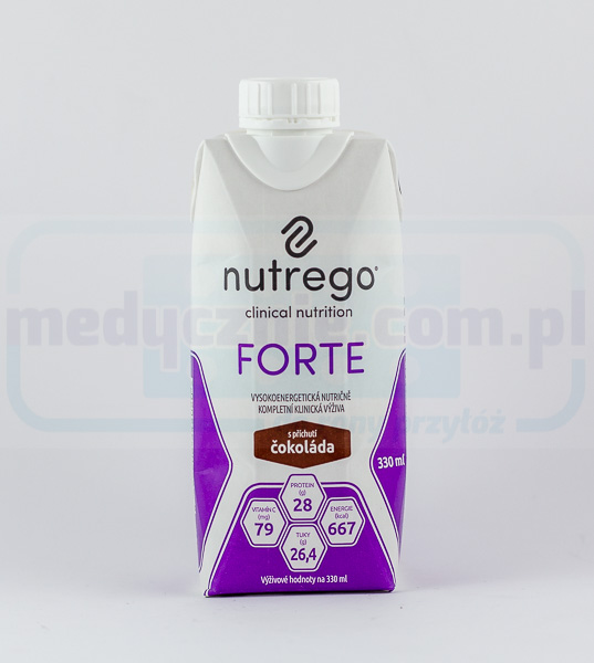 Nutrego Forte 330 ml Czekoladowy wysokokaloryczna, wysokobiałkowa dieta